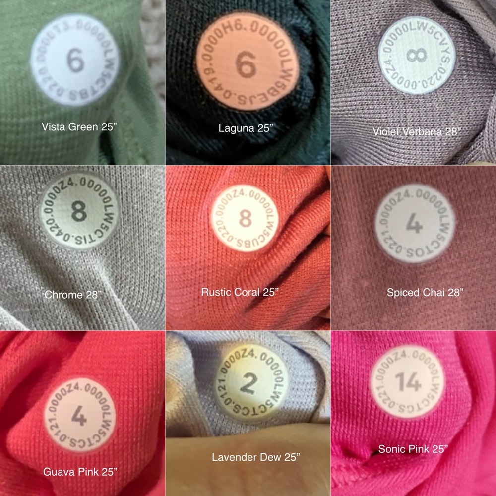 **UPDATED** Lululemon ALIGN Size Dot Color Codes! - Picture 11 of 13